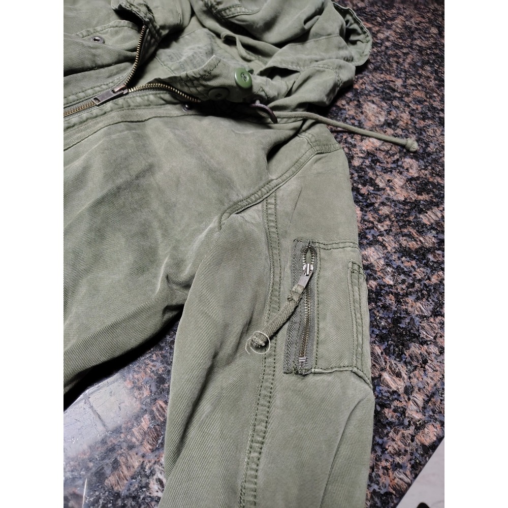 American Eagle Outfitters Womens Olive Green Military Utility Jacket XS AE-177 - Picture 8 of 8